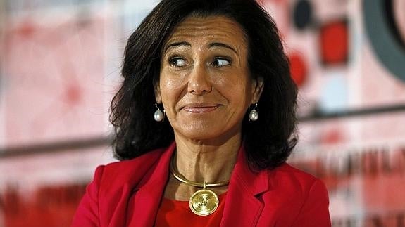 La presidenta del Banco Santander, Ana Botín. 