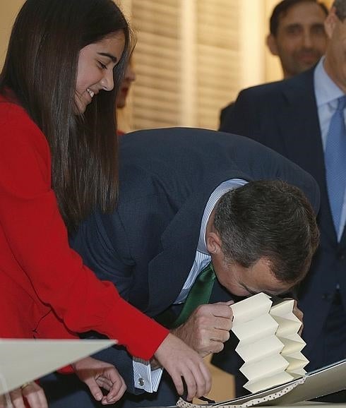 Felipe VI, durante el acto con jóvenes.