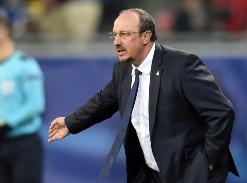 Benítez, durante el partido ante el Shakhtar. 