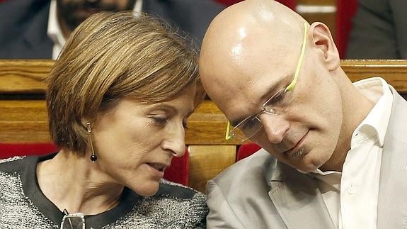 Carme Forcadell y Raül Romeva. 