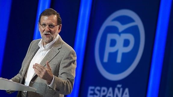 Mariano Rajoy, en Estepona. 