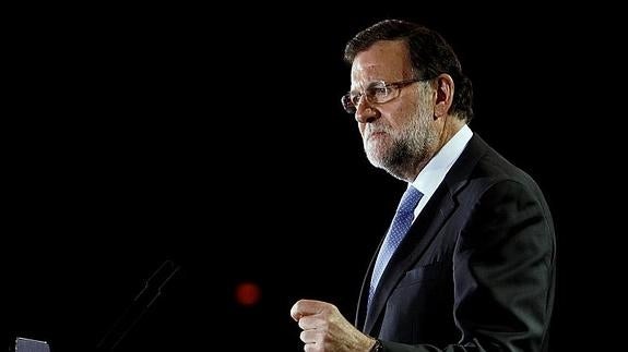 Rajoy, durante el mitin en Orihuela. 