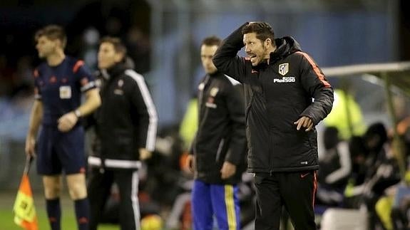 Cholo Simeone, entrenador del Atlético. 