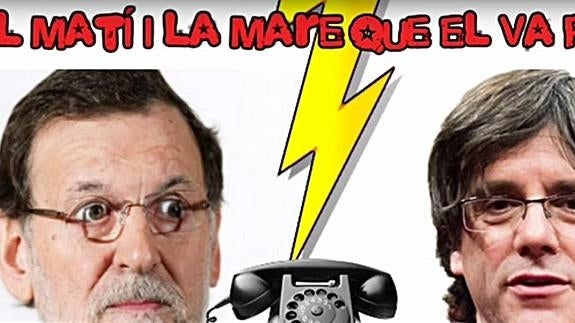 Un falso Puigdemont sí habla con el verdadero Rajoy