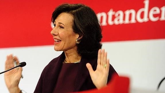 La presidenta del Santander, Ana Botín. 