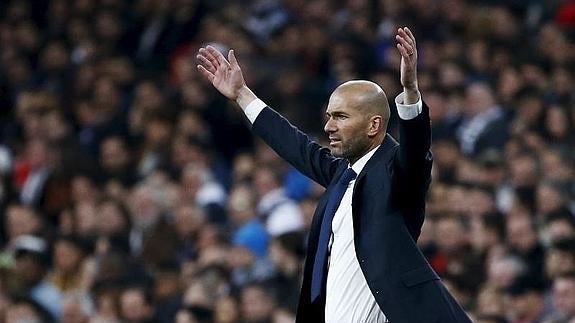 Zinedine Zidane, entrenador del Real Madrid. 