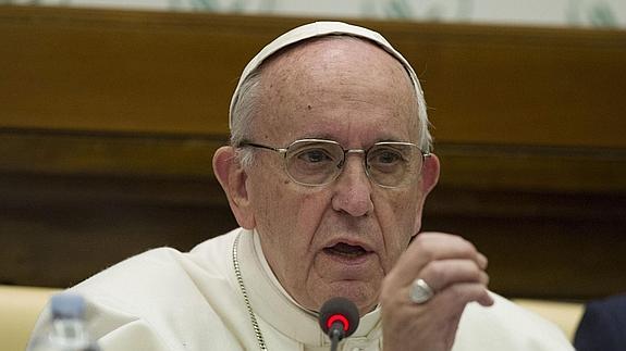 El papa Francisco durante una audiencia a las Scholas Occurrentes.