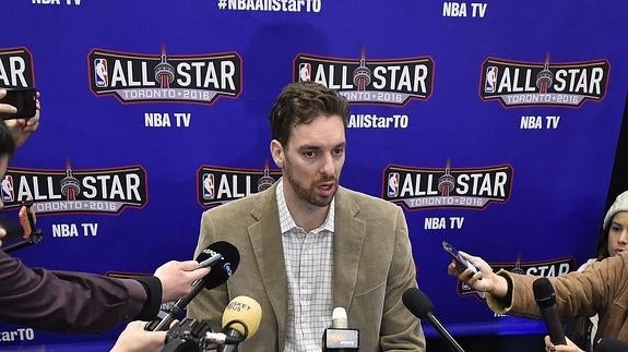 Pau Gasol, durante un acto. 