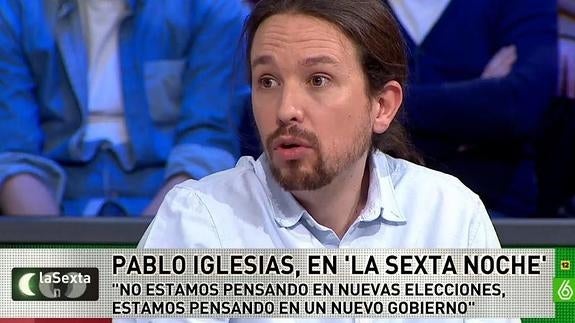 Pablo Iglesias dice que no tiene sentido «insistir en lo que está claro que no funciona»