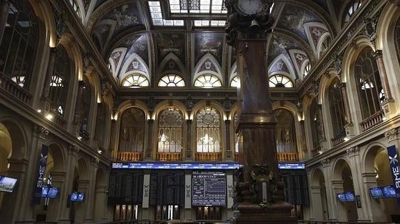 Vista de la Bolsa de Madrid. 