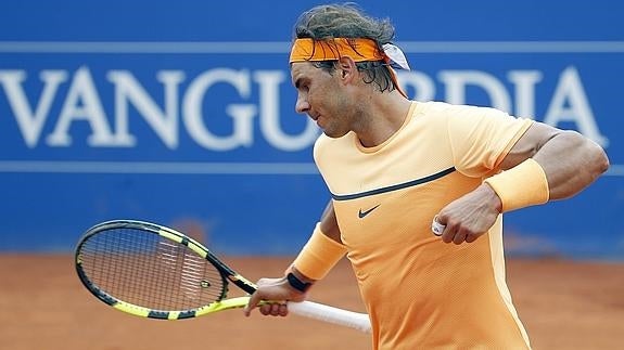 Rafa Nadal, durante su partido de octavos de final. 