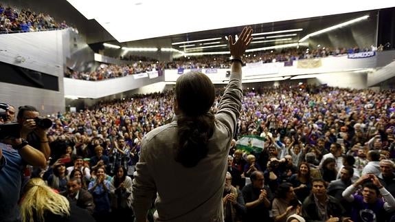 Pablo Iglesias, en un mitin. 