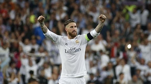 Sergio Ramos, durante un partido. 