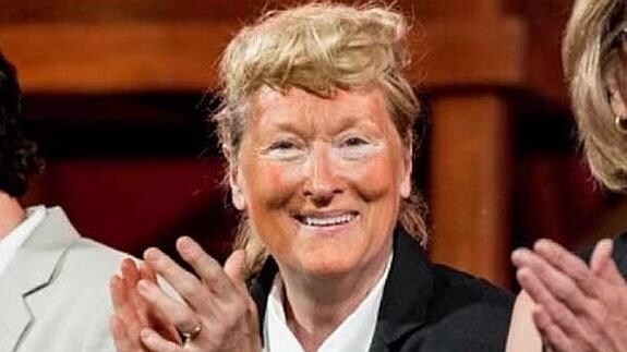 Meryl Streep parodia por sorpresa a Donald Trump en Nueva York
