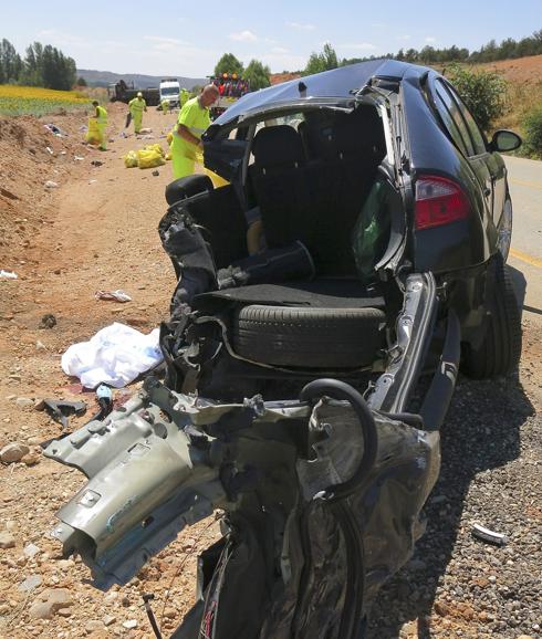 Accidente de tráfico en el municipio soriano de El Burgo de Osma. 