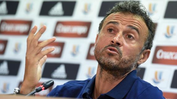 El entrenador del Barcelona, Luis Enrique Martínez.