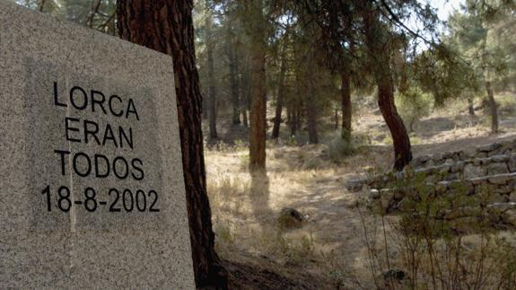 Fosas del barranco de Víznar, donde se cree que fue enterrado Federico García Lorca.