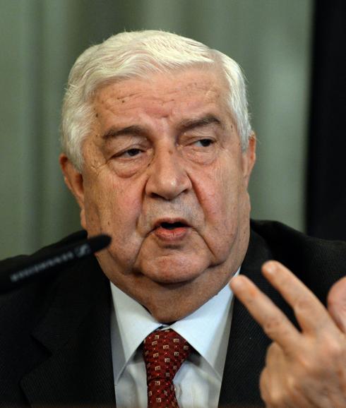 Walid Muallem, ministro de Exteriores sirio.