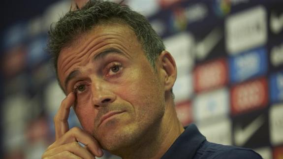 Luis Enrique, entrenador del Barcelona. 