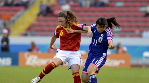 Pilar Garrote, en uno de los partidos del torneo. 