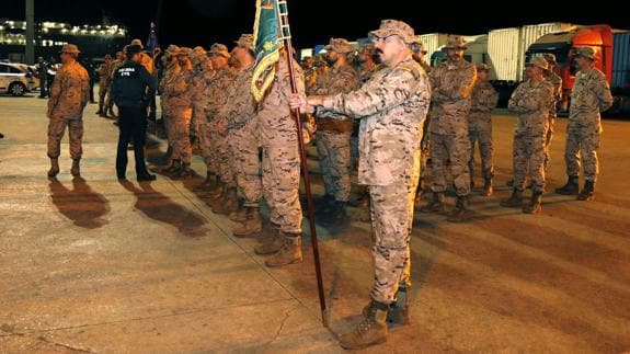 Militares españoles parte desde Melilla para una misión en Irak