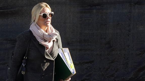 Isabel Jordán llega a la sede de la Audiencia Nacional