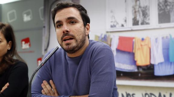 El coordinador federal de IU, Alberto Garzón.