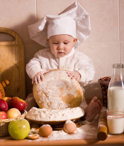 Receta fácil para hacer pan con los niños