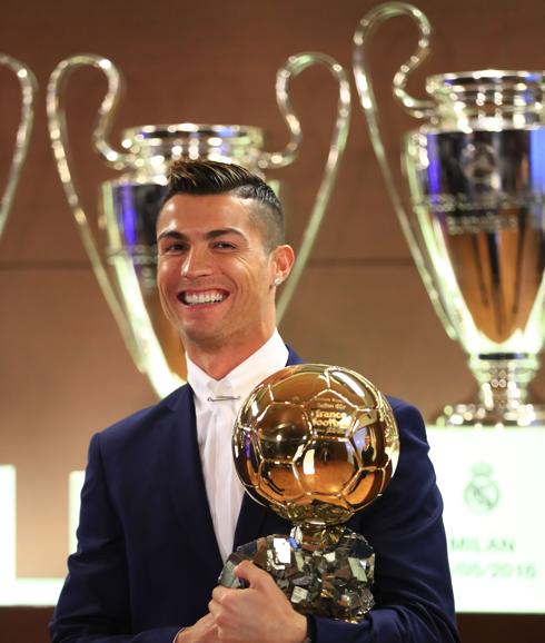 Cristiano Ronaldo, con su cuarto Balón de Oro. 