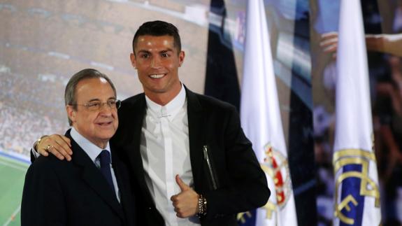 Florentino Pérez y Cristiano Ronaldo.