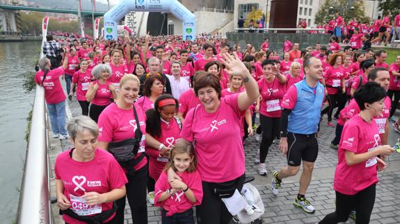 Carrera popular contra el cáncer de mama.