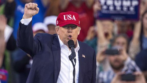 Trump, durante un discurso en Alabama. 