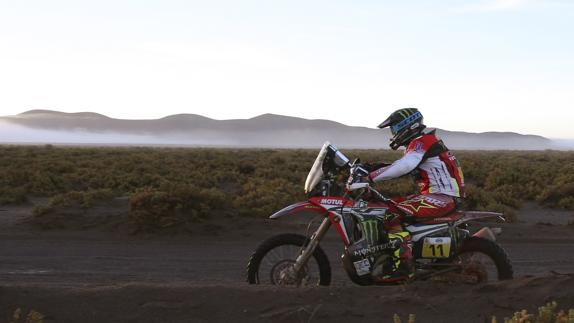 Barreda, en el Dakar. 