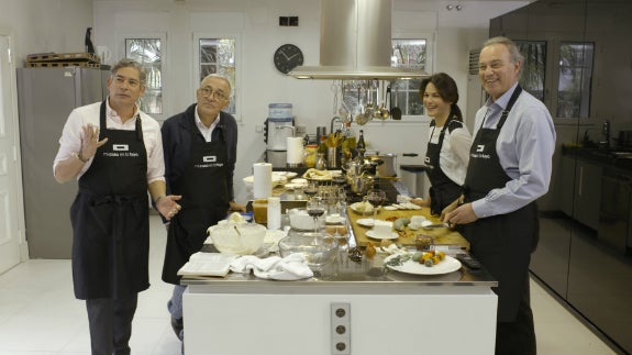 Xavier Sardà y Boris Izaguirre, invitados ayer a 'Mi casa es la tuya'.