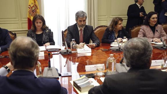 Encuentro entre Carlos Lesmes, presidente del CGPJ, con los presidentes de los Tribunales Superiores de Justicia.