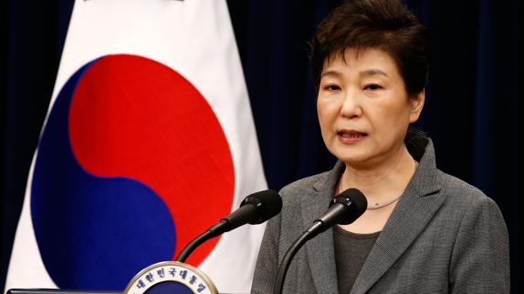 La hasta ahora presidenta surcoreana, Park Geun-hye.