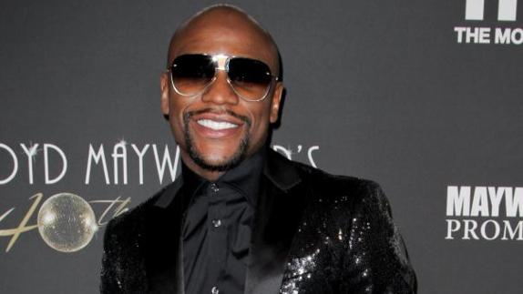 Floyd Mayweather, en la celebración de su 40 cumpleaños. 