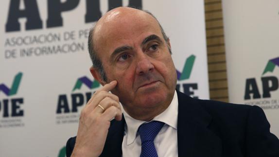 El ministro de Economía, Luis de Guindos.