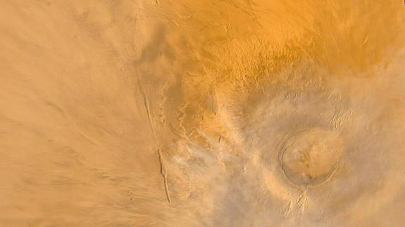 El volcán Arsia Mons.