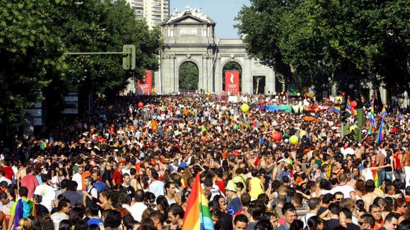 Celebración del Orgullo Gay en Madrid.