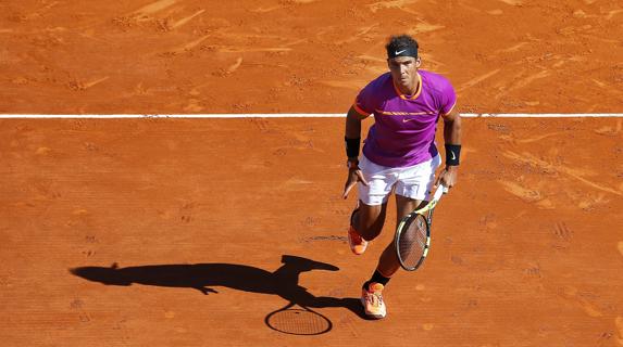 Rafa Nadal, en la tierra batida de Mónaco. 