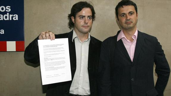 A la derecha, el profesor Hèctor López Bofill en una imagen de 2007.