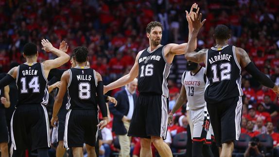 Pau Gasol durante el partido.