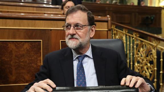 Mariano Rajoy en el Congreso de los Diputados.