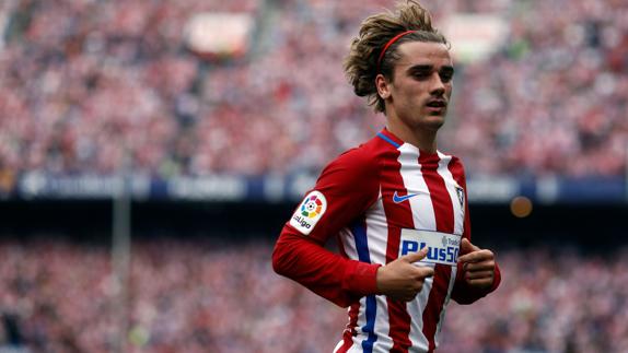 Griezmann trota en el Vicente Calderón. 