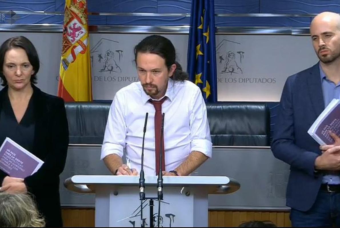 El secretario general de Podemos, Pablo Iglesias. 