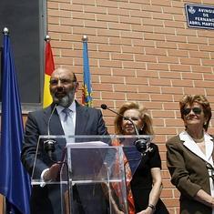Un momento de la inauguración de la nueva avenida Fernando Abril Martorell.