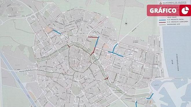 Valencia hará 15 kilómetros más de carril bici para unir los barrios con el centro