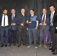 Imagen de los premiados en la gala.