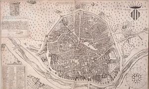 El mapa de Valencia de A. Mancelli, de 1608. / LP
